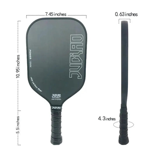 ProSpin Carbon Pickleball Paddle: Textured Surface, USAPA Compliant, T700 Raw Carbon Fiber